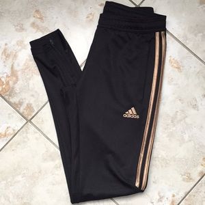 Adidas pants / gold